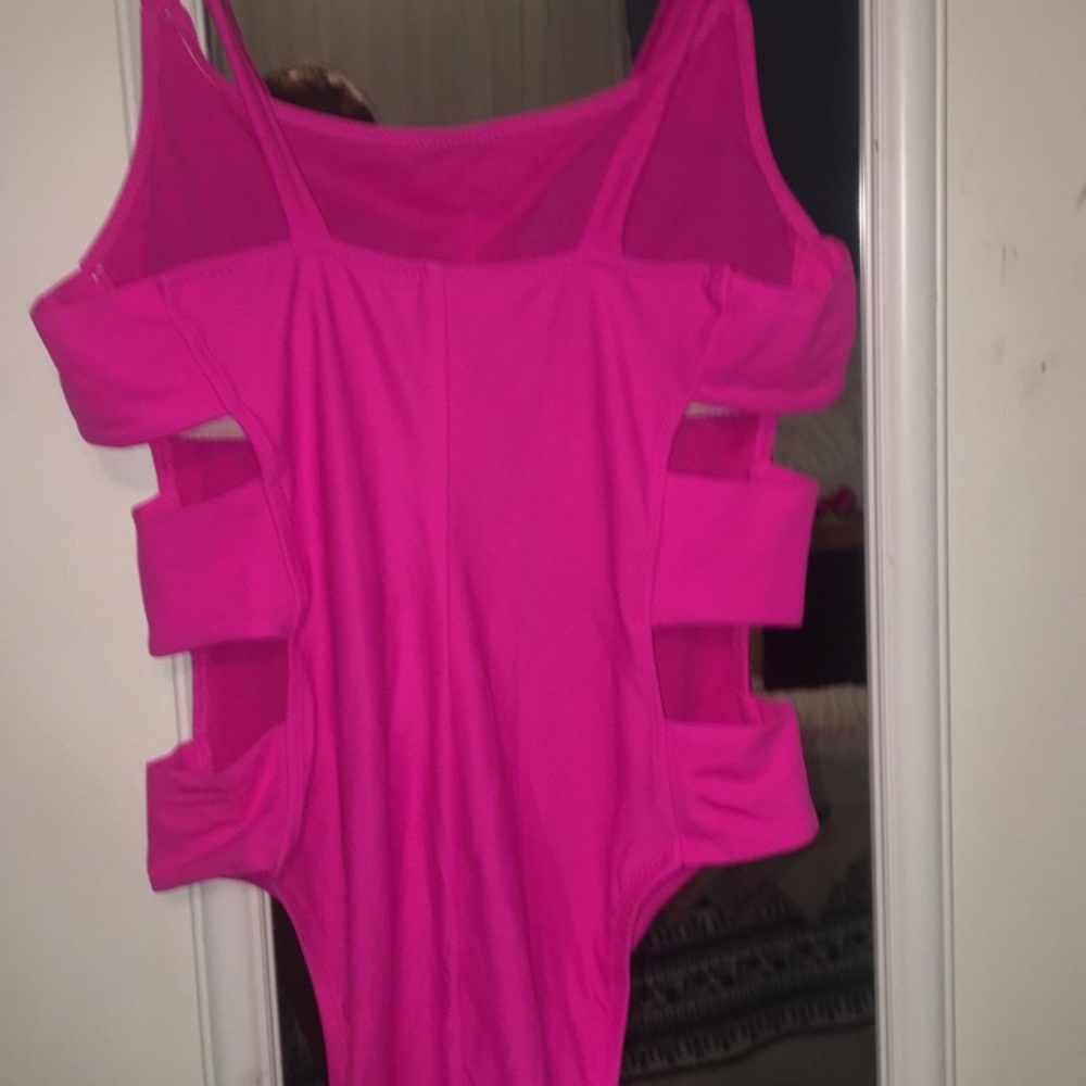 Hot pink target bikini